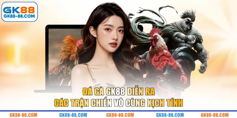Đá gà GK88 diễn ra các trận chiến vô cùng kịch tính