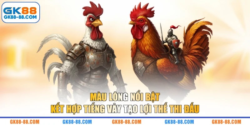 Màu lông nổi bật kết hợp tiếng vảy tạo lợi thế thi đấu