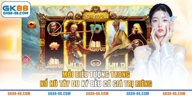 Mỗi biểu tượng trong nổ hũ Tây Du Ký đều có giá trị riêng