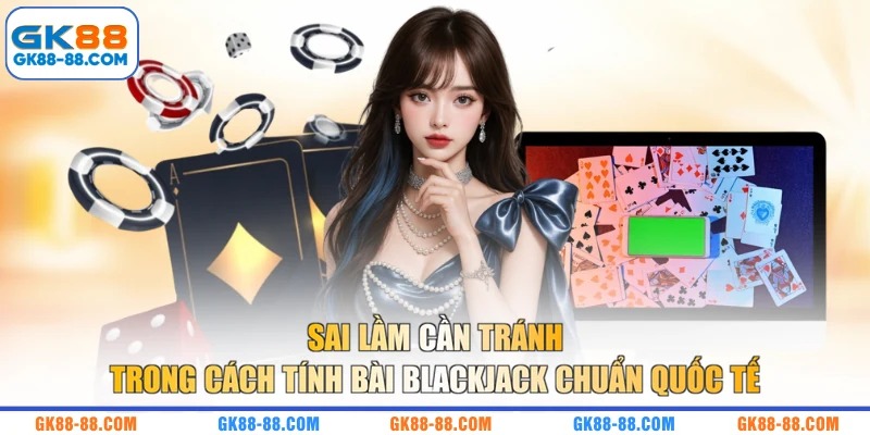 Sai lầm cần tránh trong cách tính bài Blackjack chuẩn quốc tế